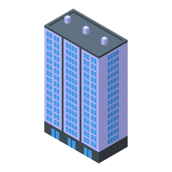 城市多层建筑图标等距矢量。城市街区 — 图库矢量图片