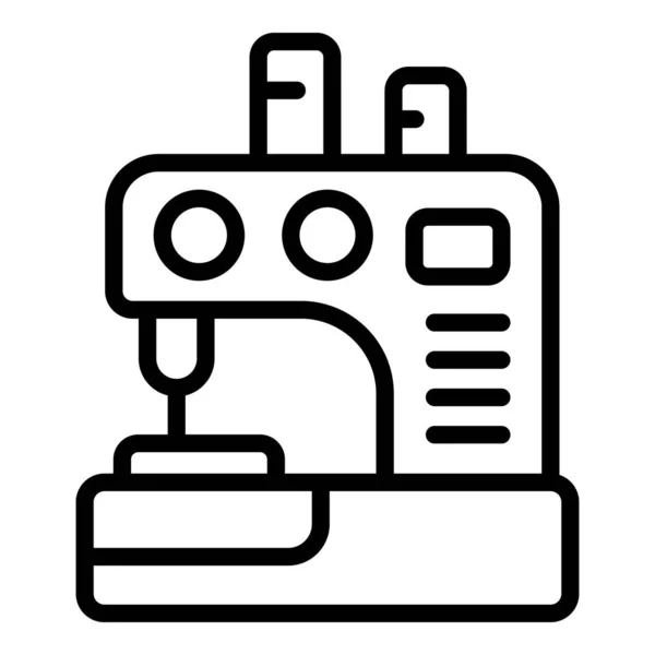 Inicio máquina de coser icono contorno vector. Ocupaciones domésticas — Archivo Imágenes Vectoriales