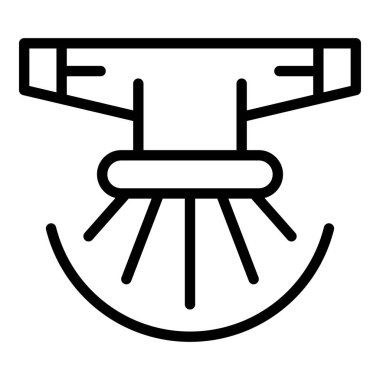 Otomatik fıskiye ikonu ana hatları vektörü. Toprak sulama