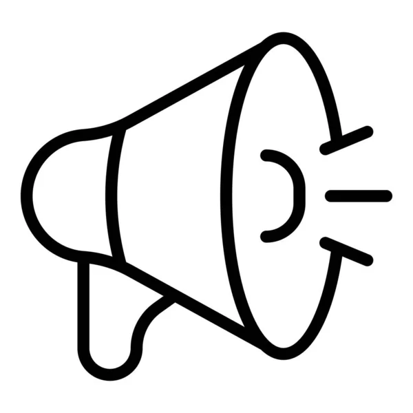 Megaphone conference icon outline vector. Office video — Stock Vector