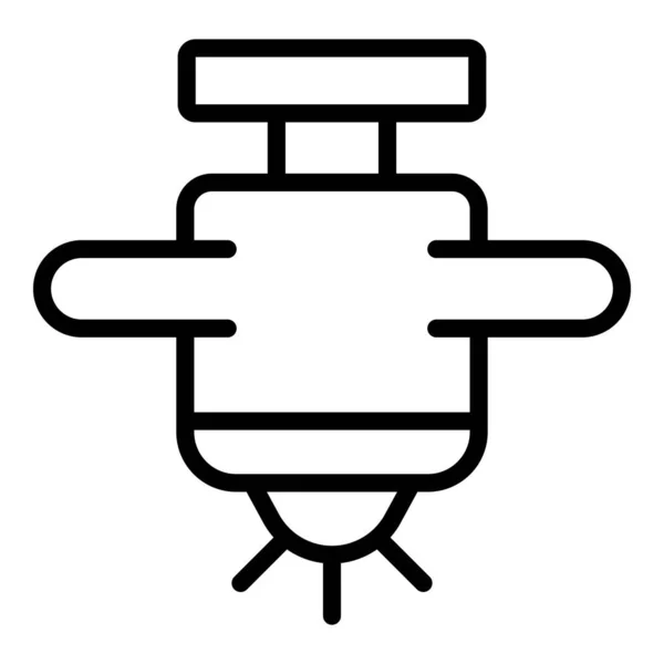 Bewässerungskopf-Symbol Umrissvektor. Wassersystem — Stockvektor