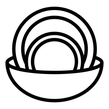 Tabak simgesi ana hatlarını yıka. Sıvı şişe