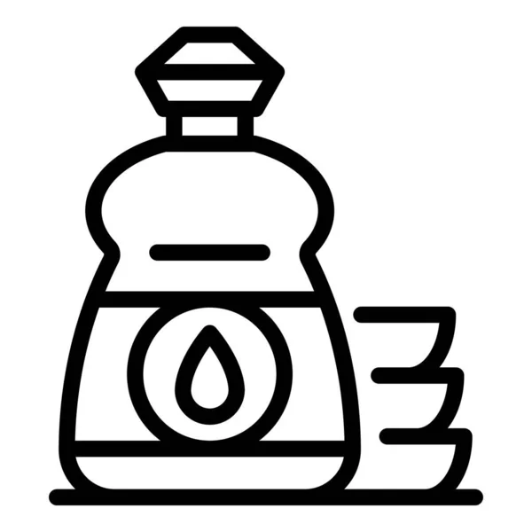 Drop Cleaner Icon Outline Vektor. Flüssigwaschmittel — Stockvektor