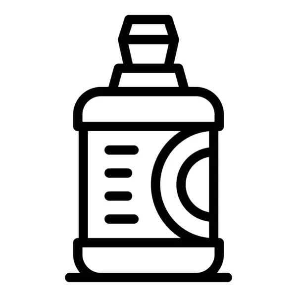 Kuchnia czysta ikona butelek zarys wektor. Zmywanie naczyń — Wektor stockowy