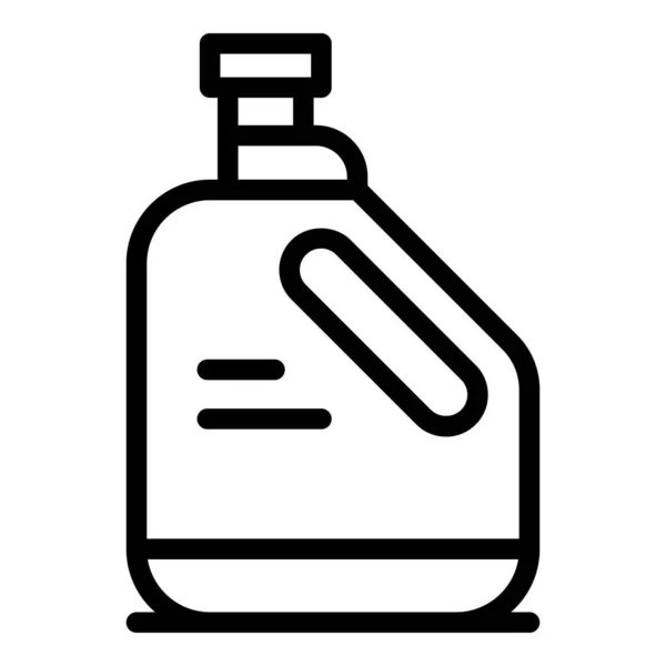 Icono más limpio contorno vector. Detergente líquido — Vector de stock