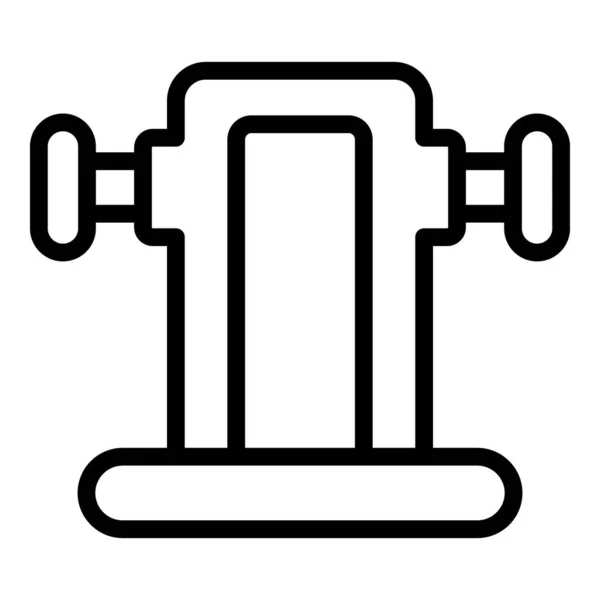 Gym lifting icon outline vector. Exercise equipment — Stock Vector