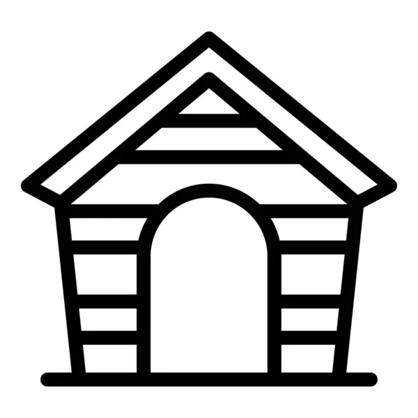 Dog house icon outline vector. Pet animal — Stock Vector