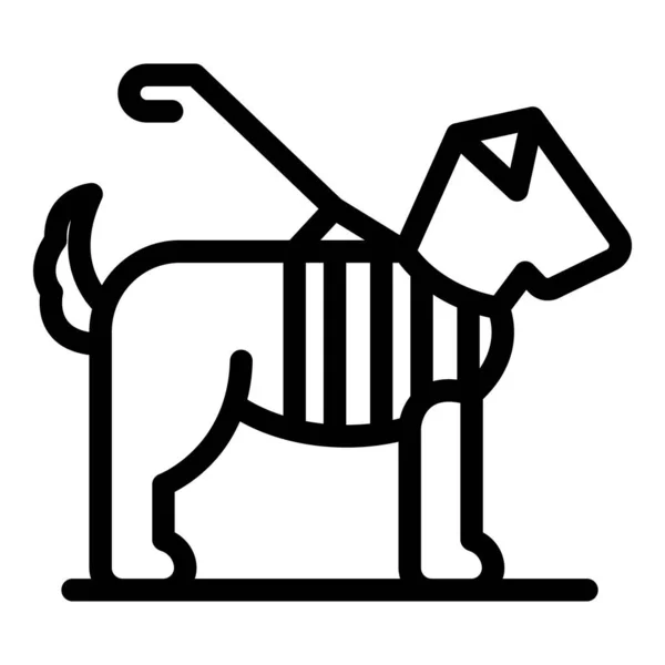Ícone de trela do cão vetor esboço. Caminhada pet —  Vetores de Stock