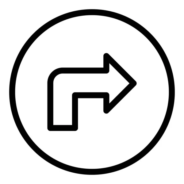 Parkering flytta riktning ikon kontur vektor. Rymdzon — Stock vektor