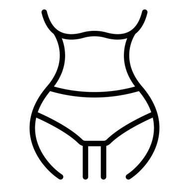 Kıl temizleme ikonu ana hatları vektörü. Lazer epilasyonu