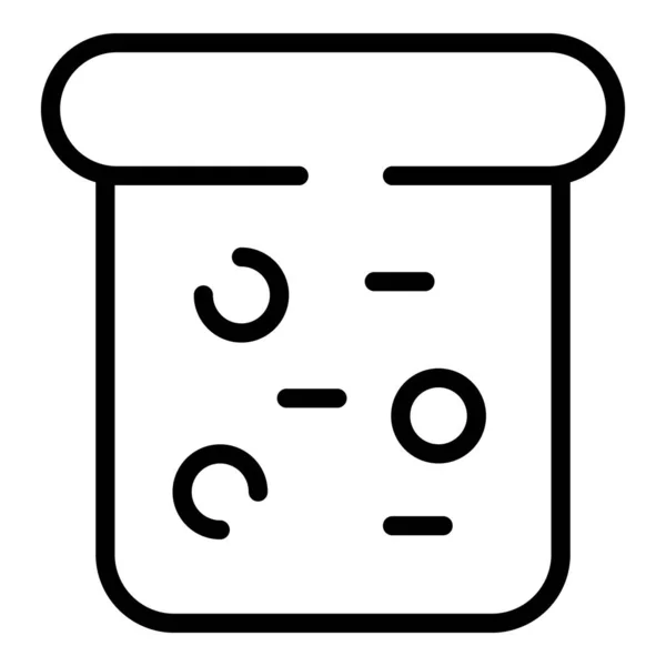Verse brood pictogram omtrek vector. Keukenbroodmachine — Stockvector