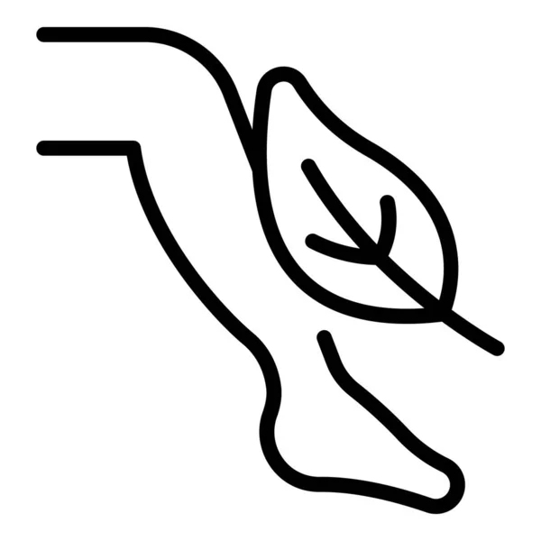 Нога удаление иконки контур вектор. Лазерная эпиляция — стоковый вектор