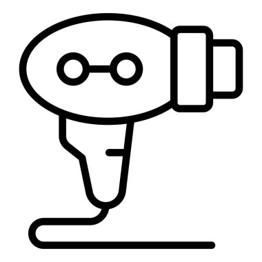 Epilatör silah ikonu ana hat vektörü. Lazer epilasyonu