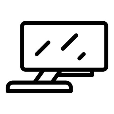 Vesa simge dış hat vektörünü göster. TV bağlantısı
