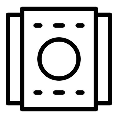 Matkap TV montaj ikonu ana hat vektörü. Duvar parantezi