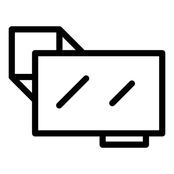 Vektor osnovy ikon Tv. Držák na zeď — Stockový vektor
