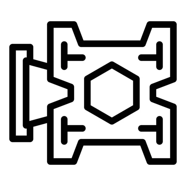 Vesa mount icon outline Vektor. Wandhalterung — Stockvektor