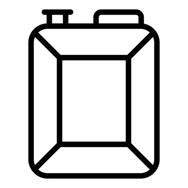 Fuel canister icon outline vector. Biker equipment — Stock Vector