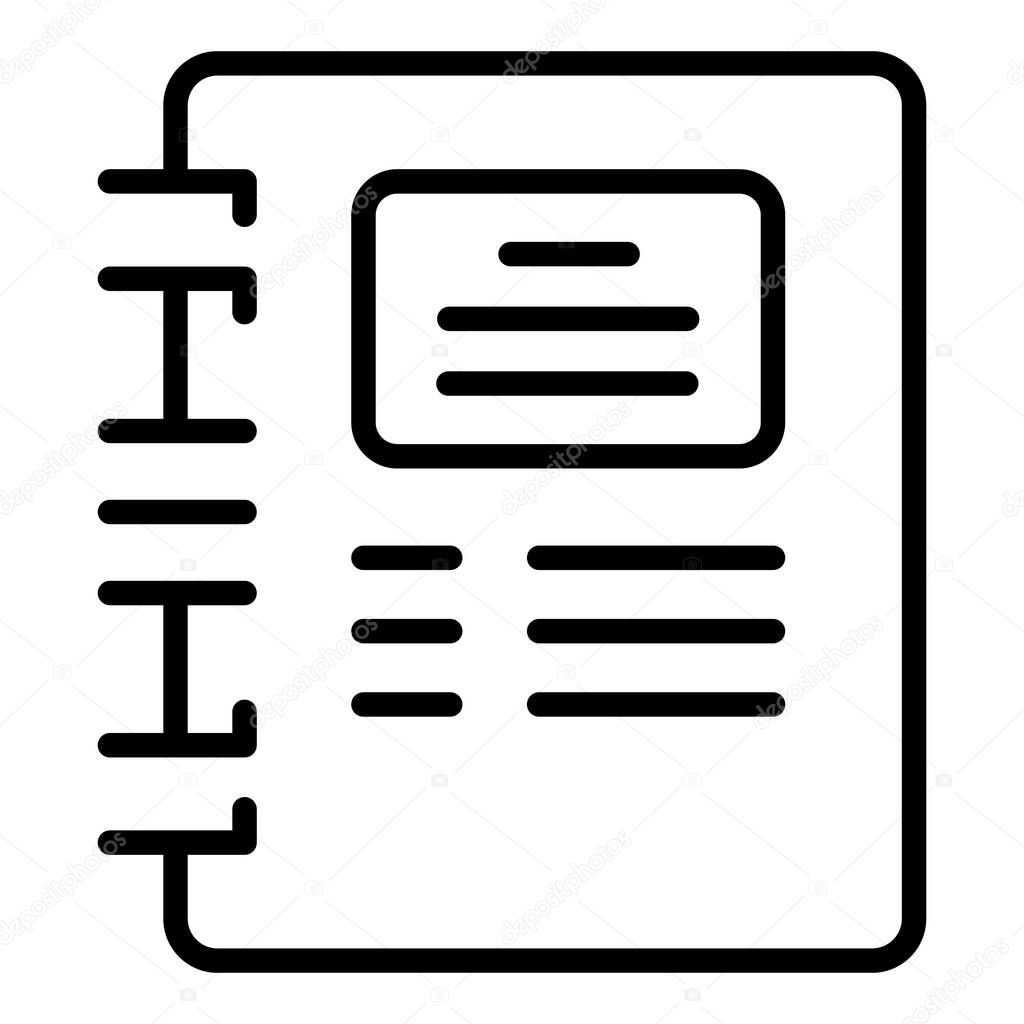 Notebook workflow icon outline vector. Arrow progress