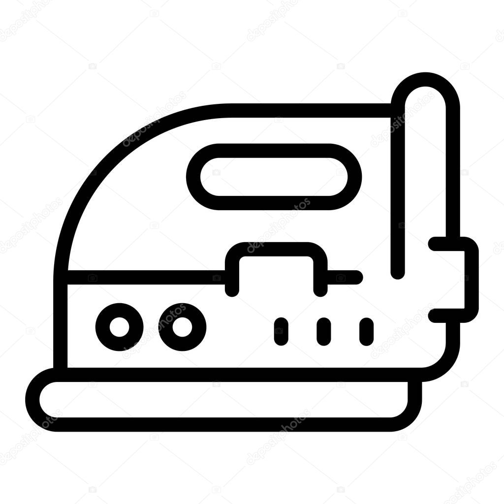 Iron machine icon outline vector. Laundry board