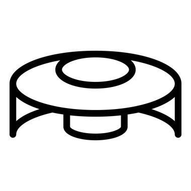 Trimmer koruma ikonu ana hatları vektörü. Bahçe bahçesi