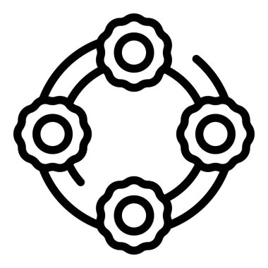 Evcil hayvan oyuncağı ana hatları vektörü. Köpek dükkanı.