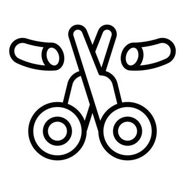 Doğum kontrol ikonu ana hatlarını kes. Doğum kontrolü