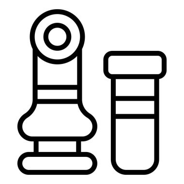 Doğum kontrol aracı simgesi ana hatları vektörü. Kadın Sağlığı