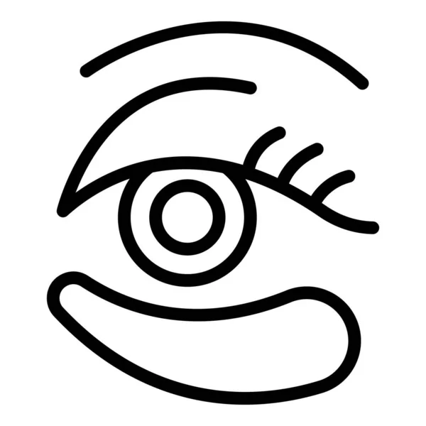 Icône de patch cosmétique contour des yeux vecteur. Gel sous — Image vectorielle