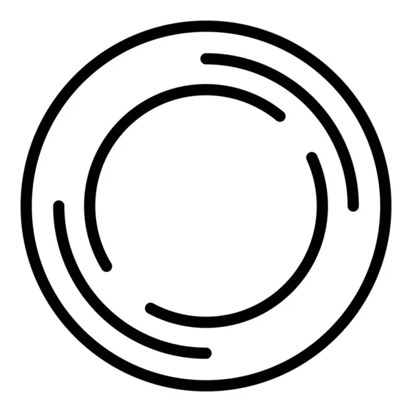 Ikona pierścienia antykoncepcyjnego zarysu wektora. Środki antykoncepcyjne — Wektor stockowy