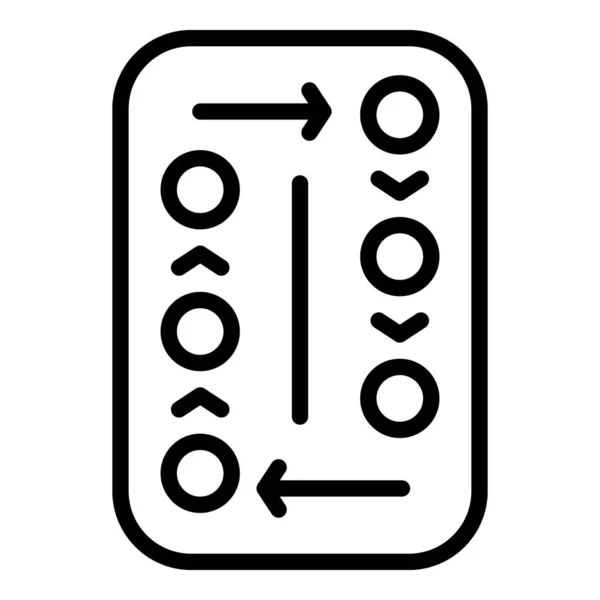 Fogamzásgátló tabletta ikon vázlat vektor. Születésszabályozás — Stock Vector