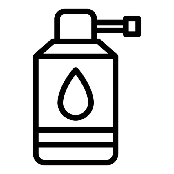 Vektor obrysu ikony dávkovače mýdla. Kosmetická pěna — Stockový vektor