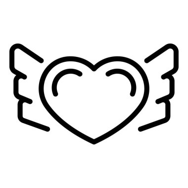 Bağış ikonu ana hatları vektörüne bayılıyorum. Toplum yardımı