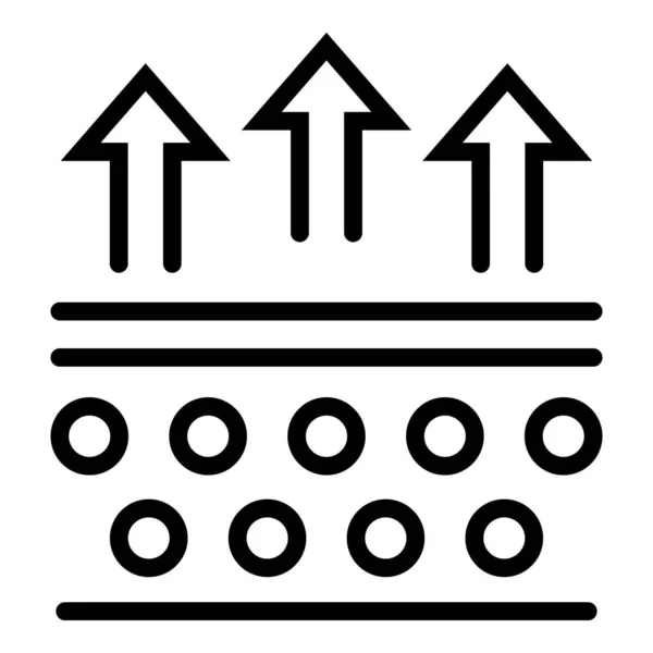 Anti veroudering crème pictogram omtrek vector. Gezichtsverzorging — Stockvector