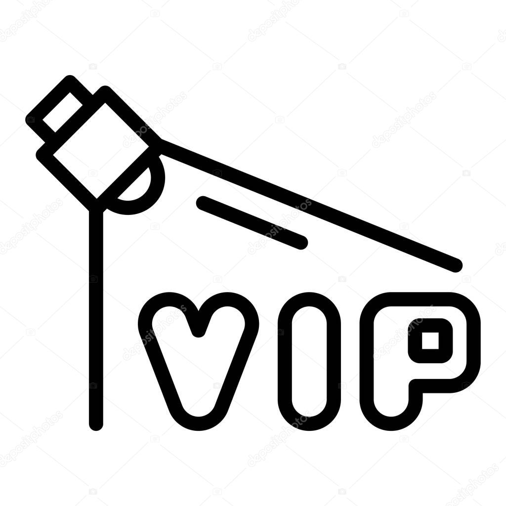 Vip event concert light icon outline vector. Music party