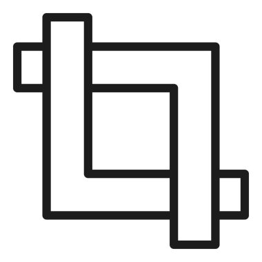 Dijital ölçek simgesi dış hat vektörü. Aracı düzenle