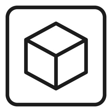 Dijital görünüm simgesi dış hat vektörü. Aracı düzenle