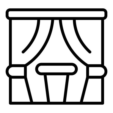 Parti düğün ikonu taslak vektörü. Olay servisi