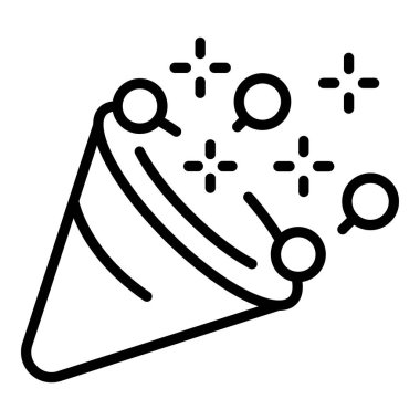 Düğün ikonu taslak vektörü. Olay servisi