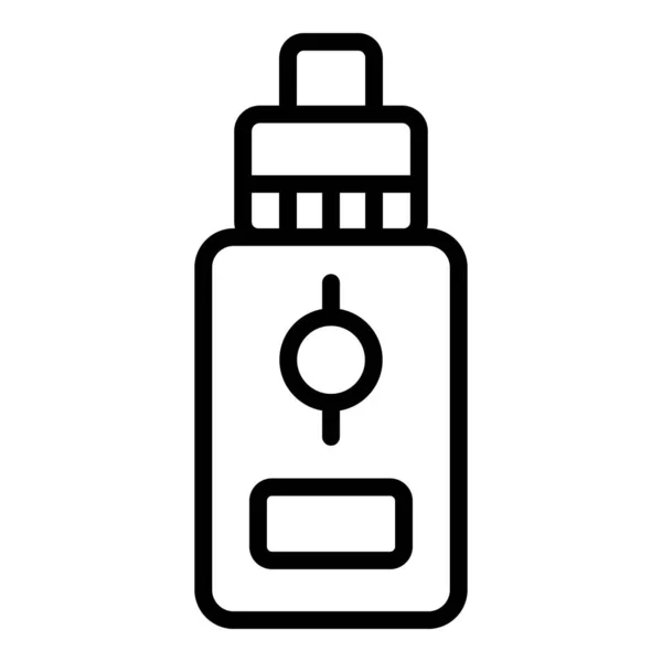 E cig bottle icon outline Vektor. Vaporzigarette — Stockvektor