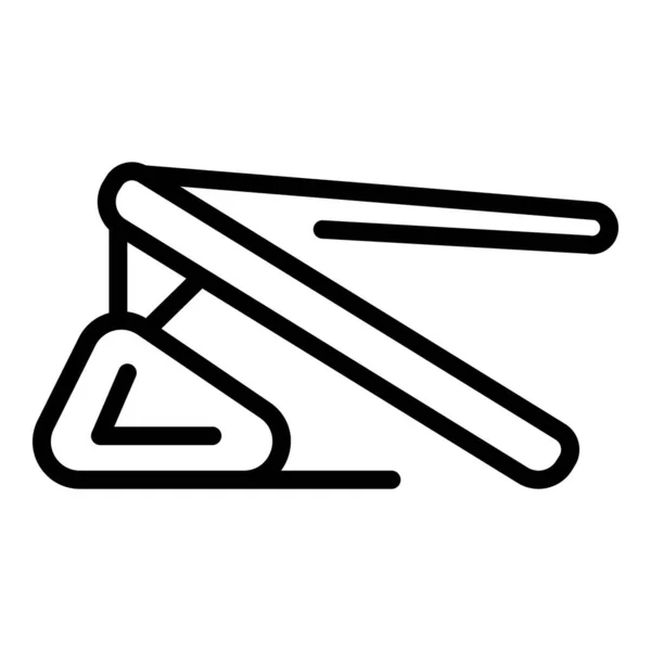 Revisión portátil stand icono contorno vector. Escritorio de computadora — Archivo Imágenes Vectoriales