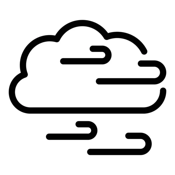 Cloud clean air icon outline vector. Filter flow — Stock Vector