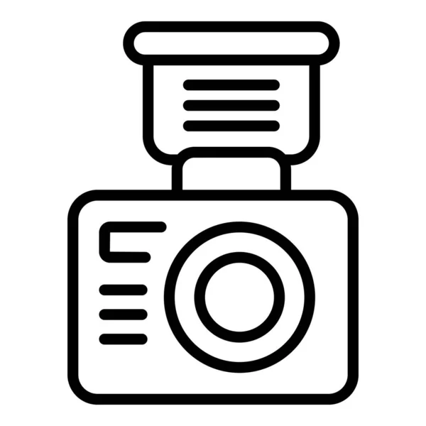 Wedding camera icon outline vector. Event service — Stock Vector