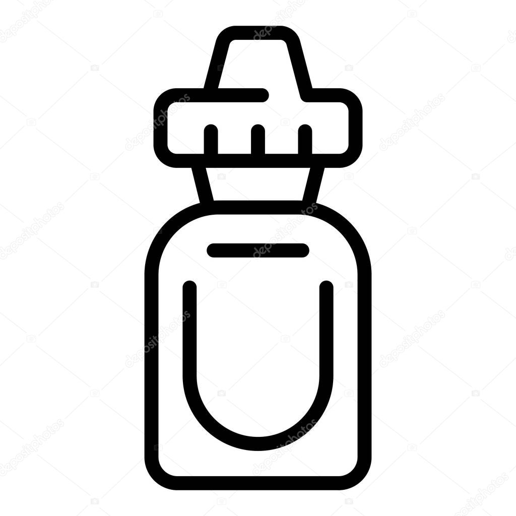 Ecigarette liquid icon outline vector. Vape cigarette
