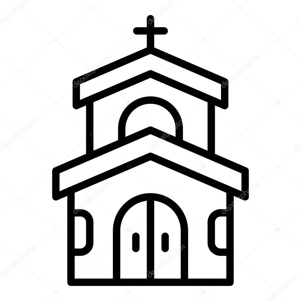 Church wedding icon outline vector. Event service
