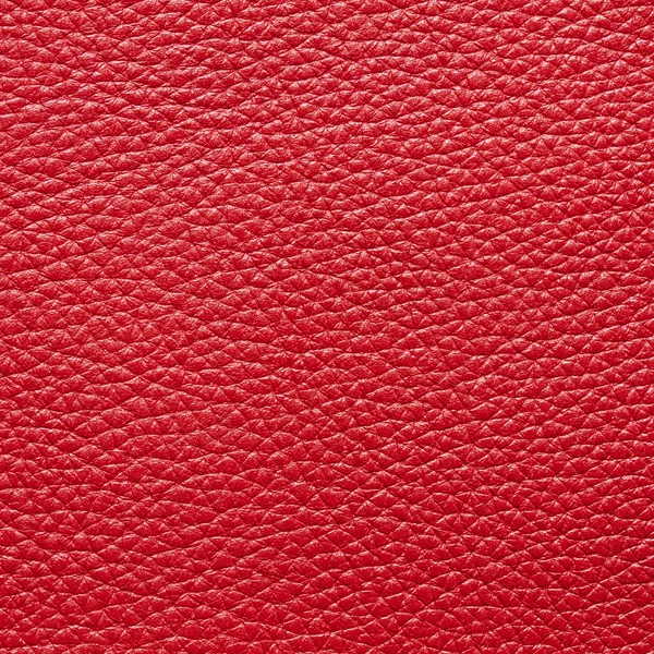 Textura de cuero rojo primer plano, útil como fondo — Foto de Stock