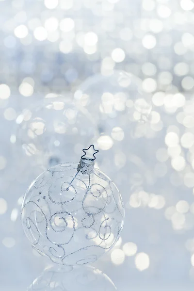 Transparente Weihnachtskugel — Stockfoto