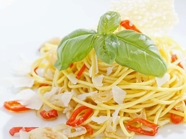 Spaghetti Aglio olio — Stockfoto