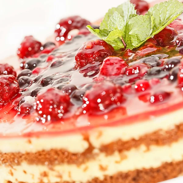 Kuchen mit Beeren — Stockfoto