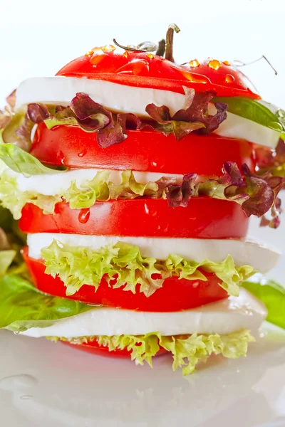 Delicious fresh Caprese Salad — Stock Photo, Image